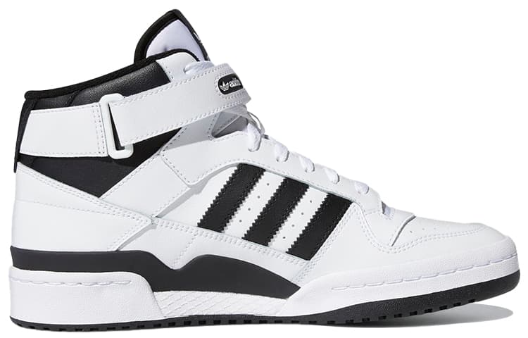 Кроссовки adidas Forum Mid White Black - изображение 2