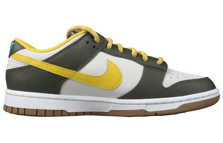 Кроссовки Nike Dunk Low Retro PRM White Yellow — фото 2
