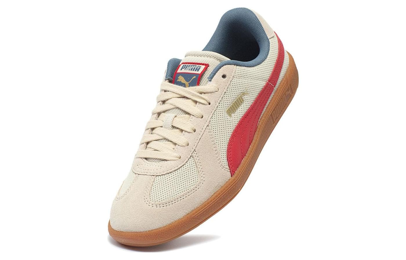Кроссовки PUMA Army Trainer White Gold Red - изображение 3