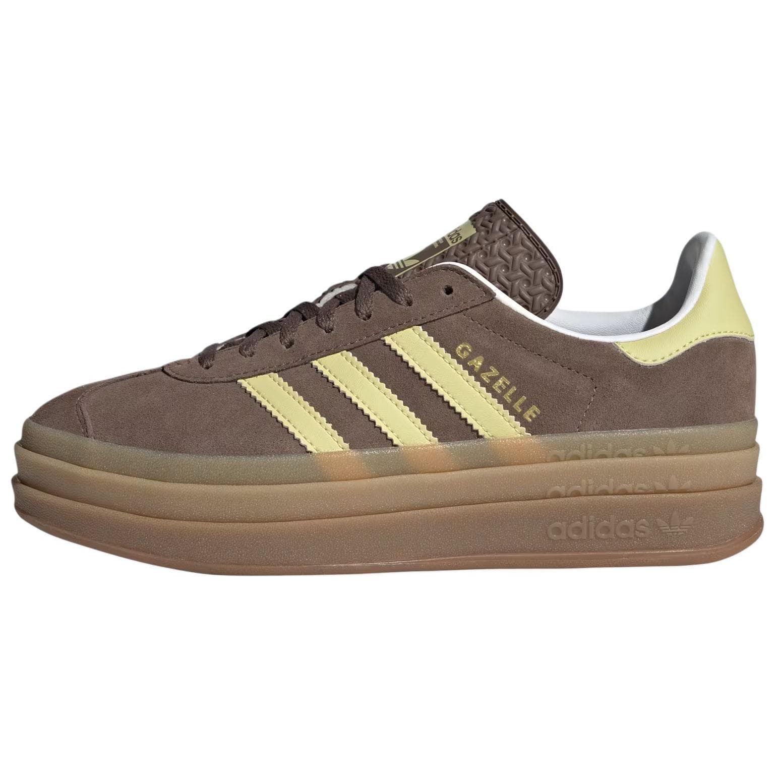 Кроссовки Adidas Originals GAZELLE BOLD Искусственная замша устойчивая к истиранию низкий верх скейтборд женские коричневый - изображение 1