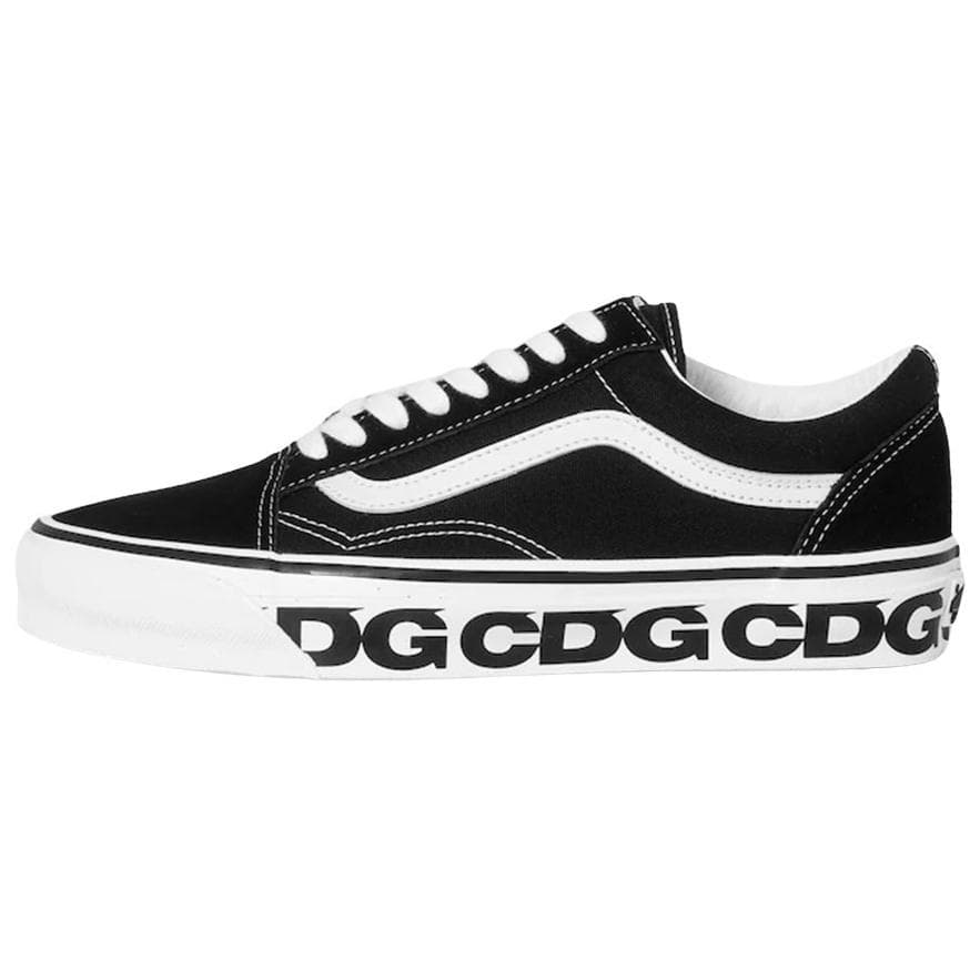 Кроссовки Vans X cdg Old Skool 36 Low Топ Скейтборд Обувь Мужской Черный белый - изображение 1