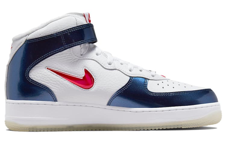 Кроссовки Nike Air Force 1 QS University Red Midnight Navy — фото 2