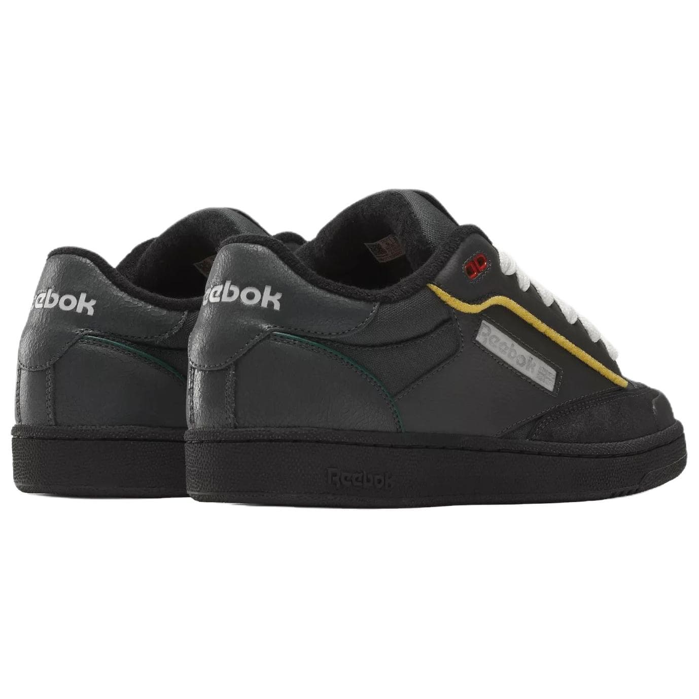 Кроссовки Reebok Club C Устойчивая к истиранию Низкая Скейтборд Обувь Унисекс Черная - изображение 4