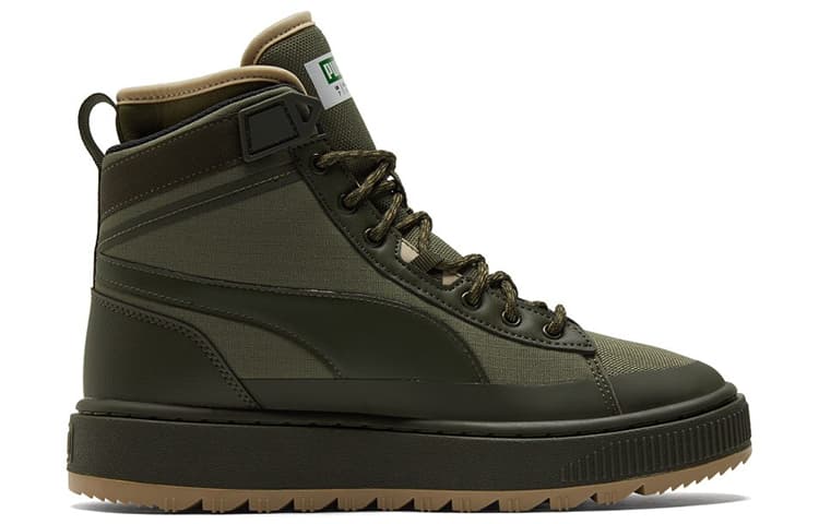 Кроссовки PUMA Suede Mid WTR Brown Olive - изображение 2
