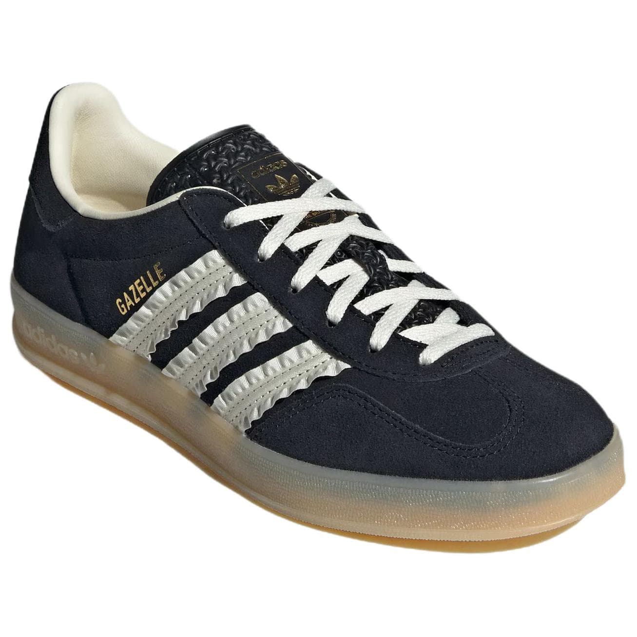 Кроссовки Adidas Originals GAZELLE INDOOR Low Топ Скейтборд Кроссовки Женские Черные - изображение 3