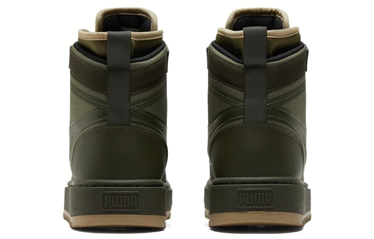Кроссовки PUMA Suede Mid WTR Brown Olive - изображение 5