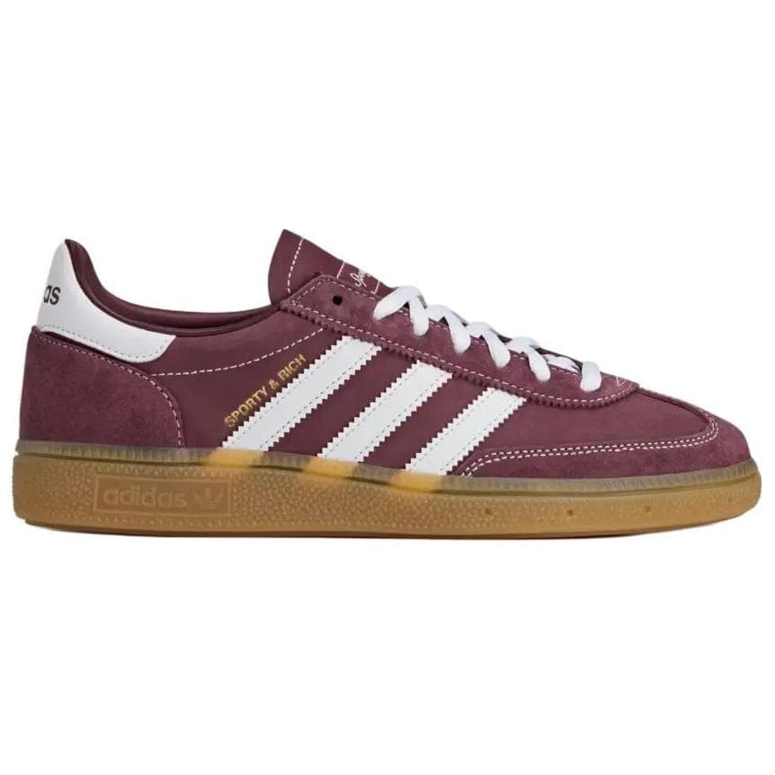 Кроссовки Adidas Originals x Sporty Rich HANDBALL SPEZIAL Синтетическая кожа Низкие кеды для скейтбординга Унисекс Красный - изображение 2
