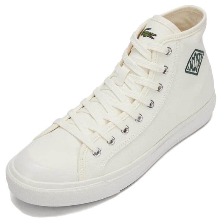 Кроссовки LACOSTE Backcourt High Топ Скейтборд Обувь Мужская Экрю - изображение 2