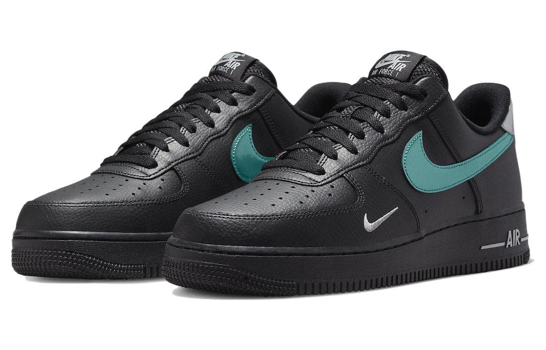 Кроссовки Nike Air Force 1 Low "Black Blue Lightning" — фото 3