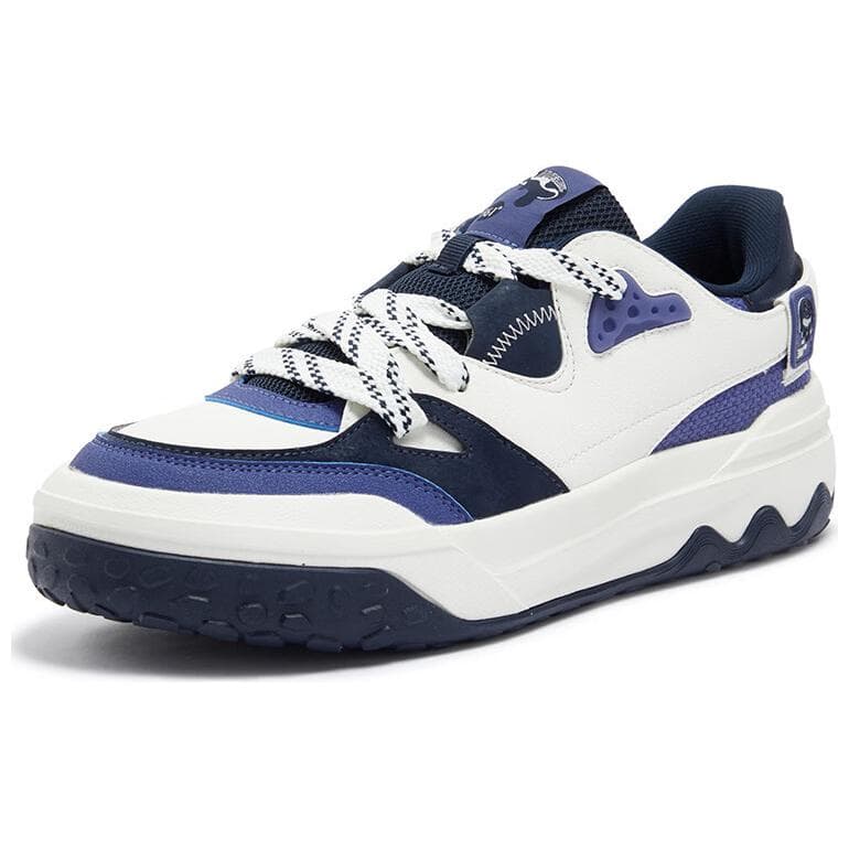 Кроссовки 361° Shortbread Аbrasion Resistant Slip Resistant Low Топ Скейтборд Кроссовки Мужские Белый Синий - изображение 2