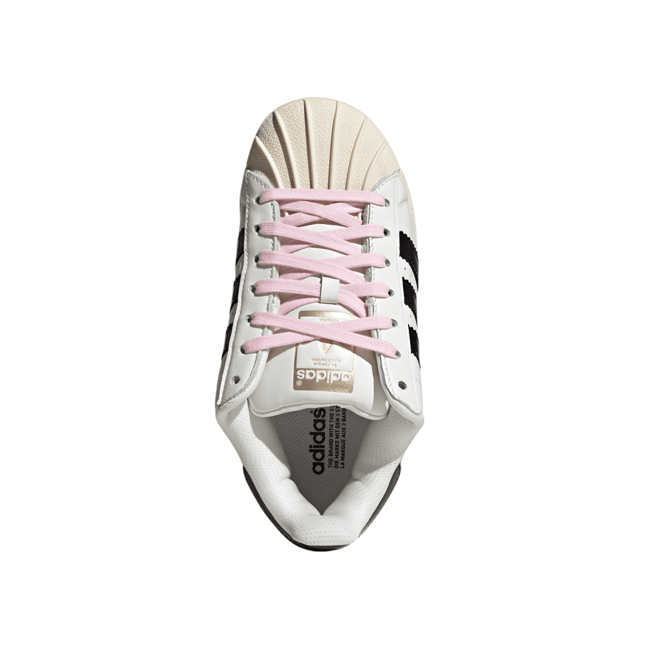 Кроссовки PHARRELL X adidas originals Superstar 92 Устойчивые к истиранию низкие скейтбордические кроссовки Мужские Белый Черный - изображение 4