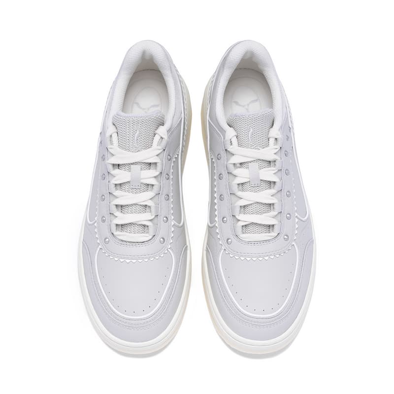 Кроссовки LI NING 1990 Classic Collection Покрытие Амортизация Low Топ Скейтборд Обувь Женские Капля воды Серый - изображение 2