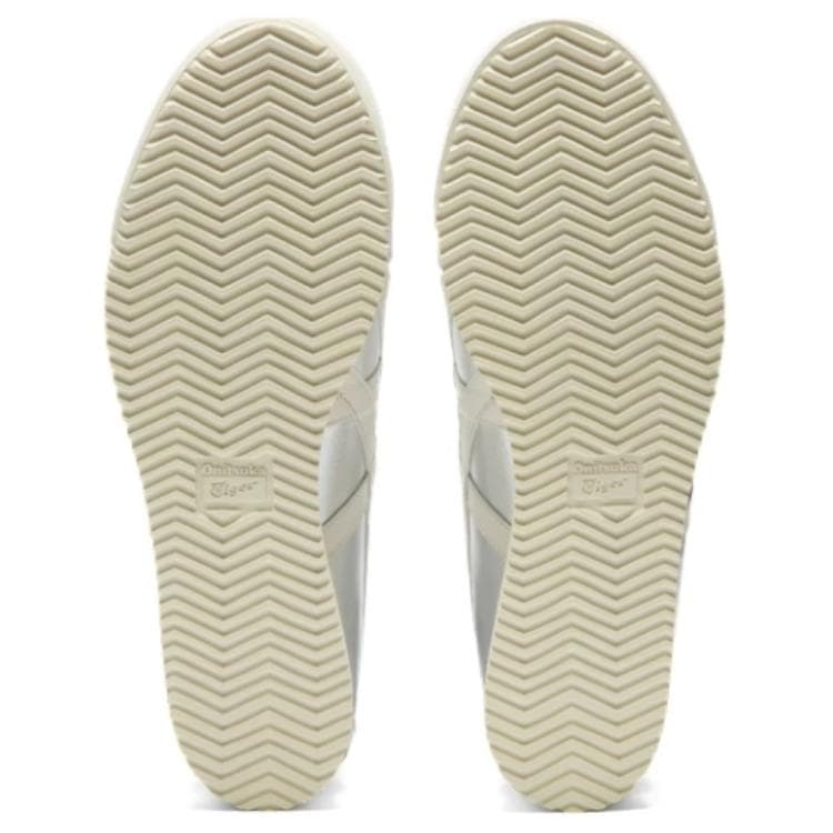 Кроссовки Onitsuka Tiger MEXICO 66 Противоскользящая Низкая Обувь для Скейтбординга Унисекс Серебряная - изображение 6
