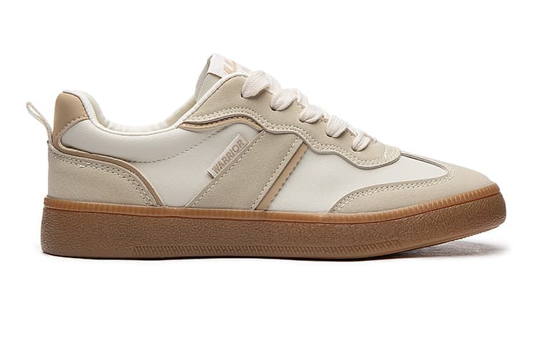 Кроссовки Warrior Retro Low-Top Beige Coffee - изображение 2