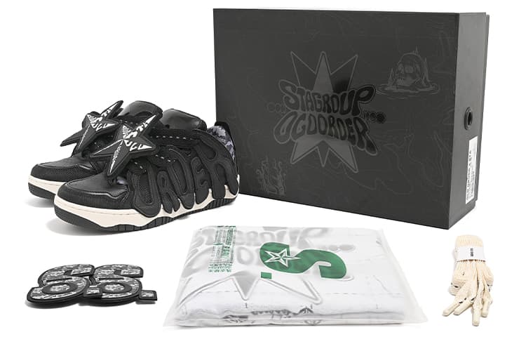 Кроссовки STA x OLD ORDER Skater 001 Black Nylon Special Edition - изображение 1