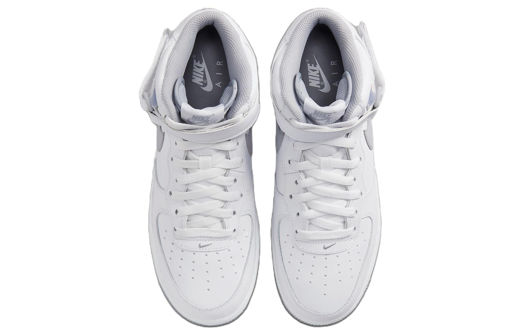 Кроссовки Nike Air Force 1 Mid "White Metallic" — фото 4