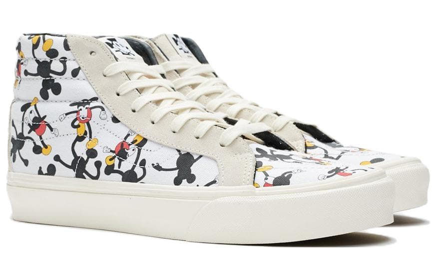Кроссовки Disney x Vans SK8 Geoff McFetridge White Black - изображение 2