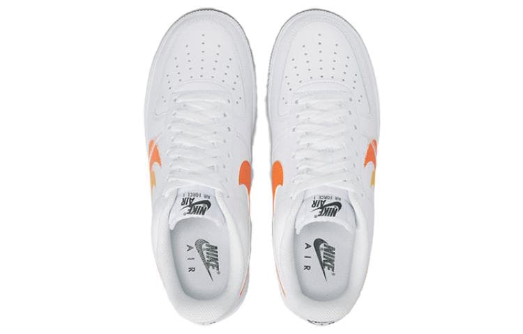 Кроссовки Nike Air Force 1 Low White Orange — фото 4