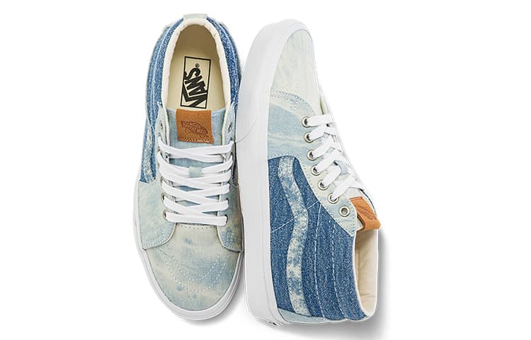 Кроссовки Vans SK8 Mid White Blue - изображение 4