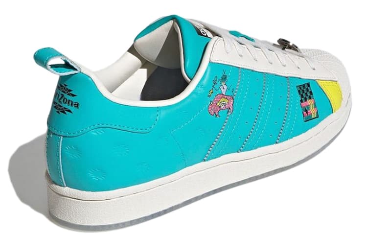 Кроссовки AriZona Iced Tea x adidas Superstar White Blue - изображение 4