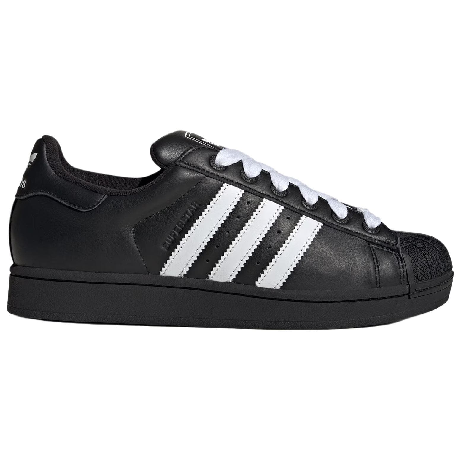 Кроссовки Adidas Originals SUPERSTAR 2 Кожа Скейтборд Обувь Унисекс Черный белый - изображение 2