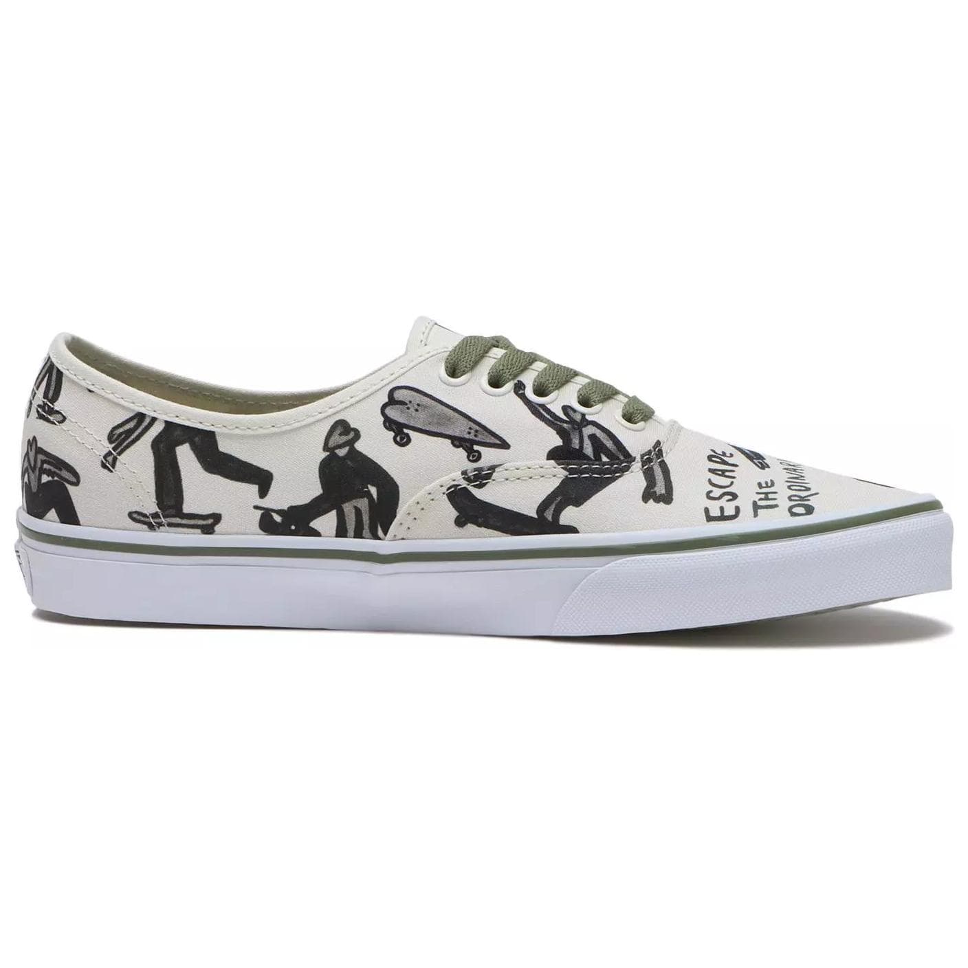 Кроссовки Vans Authentic White Green - изображение 2