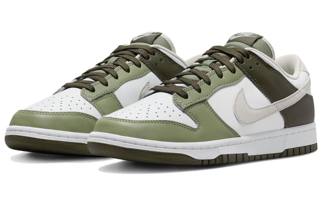 Кроссовки Nike Dunk Low Green White — фото 3