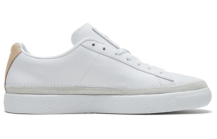 Кроссовки PUMA Basket Trim Block White Gold - изображение 2