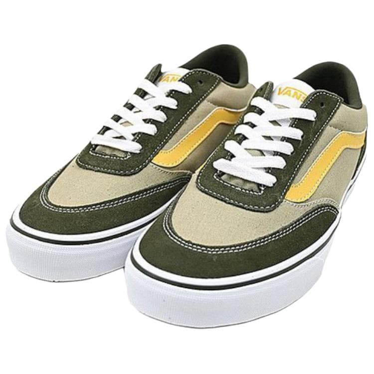 Кроссовки Vans Brooklyn LS Low Топ Скейтборд Кроссовки Мужские Зеленый Желтый - изображение 3