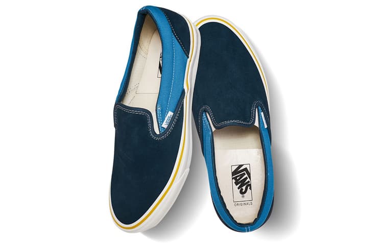 Кроссовки Vans Vault OG Slip-On Lx Blue Patchwork - изображение 4