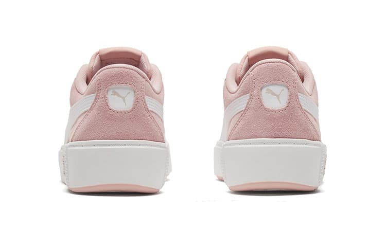 Кроссовки PUMA Smash Platform v2 Suede Pink White - изображение 5