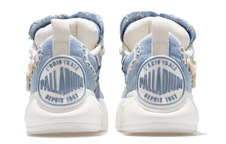 Кроссовки Palladium Skate Pallanote Light Blue White - изображение 4