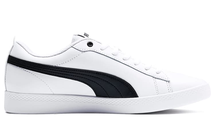 Кроссовки PUMA Smash V2 Leather White Black - изображение 2
