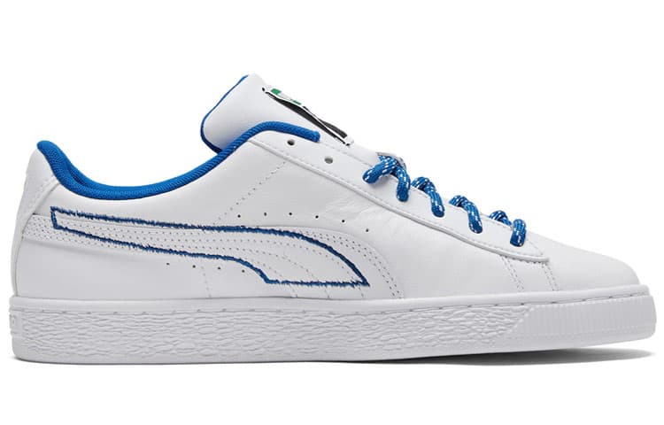 Кроссовки PUMA Low Top White Blue - изображение 2