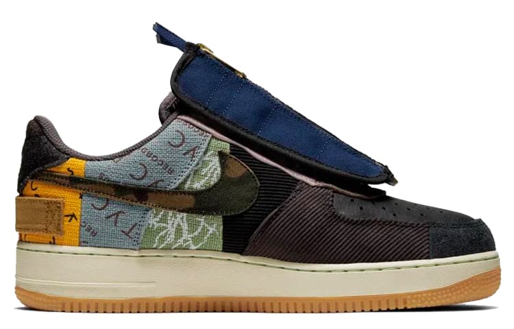 Кроссовки Travis Scott x Nike Air Force 1 "Cactus Jack" Yellow - изображение 2