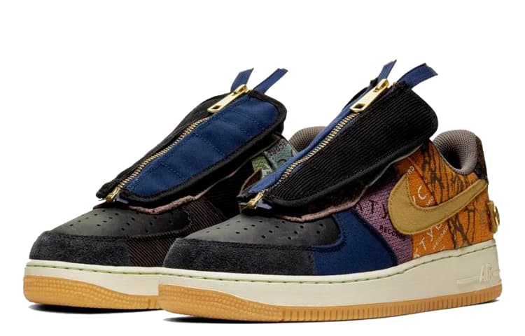 Кроссовки Travis Scott x Nike Air Force 1 "Cactus Jack" Yellow - изображение 3