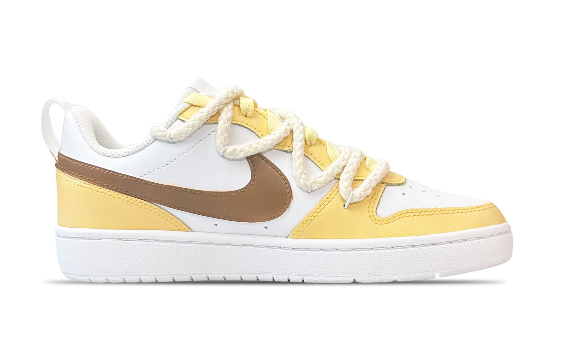 Кроссовки Nike Court Borough Low 2 GS Yellow - изображение 2