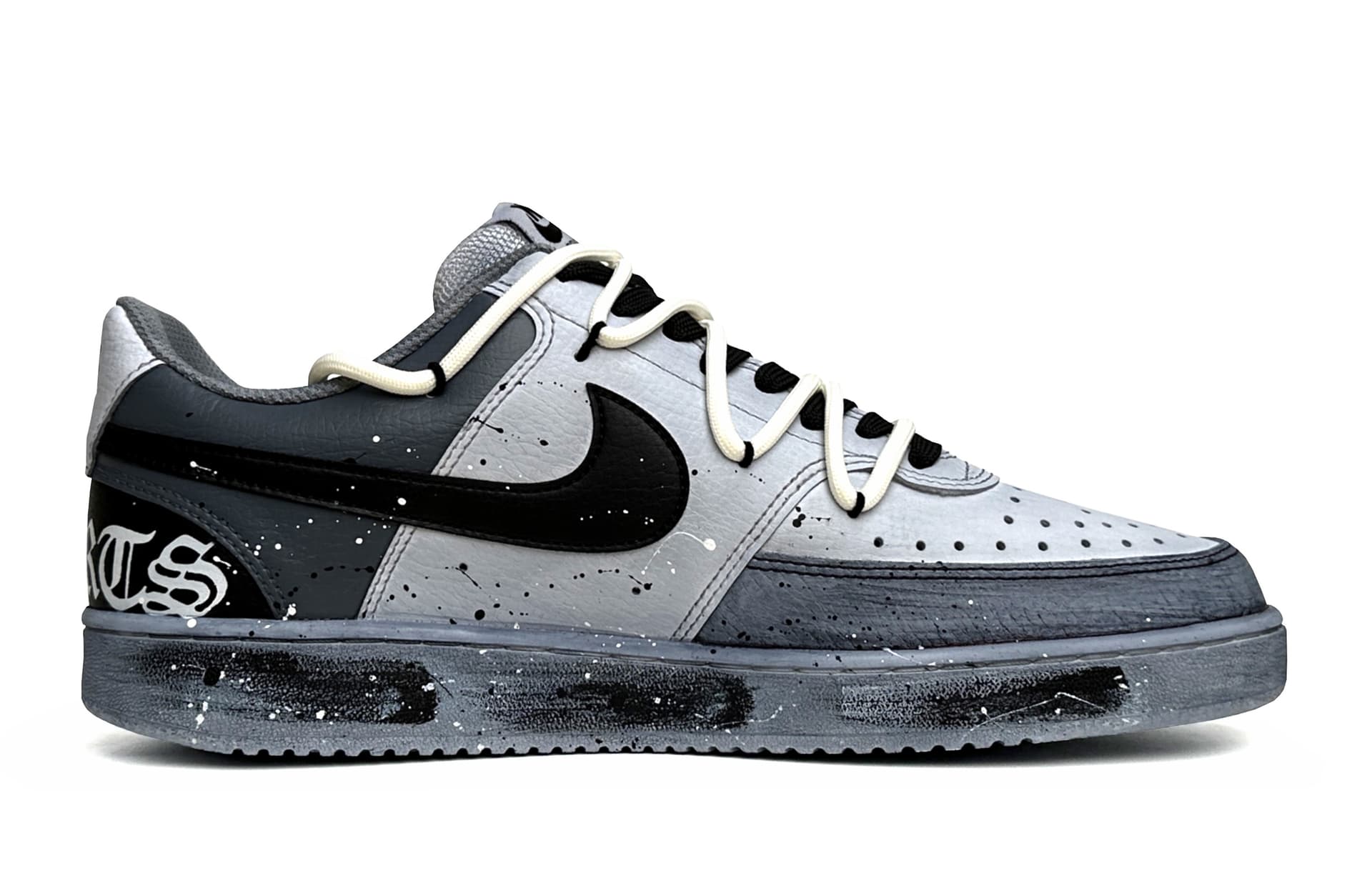 Кроссовки Nike Court Vision 1 Low Black Grey - изображение 2