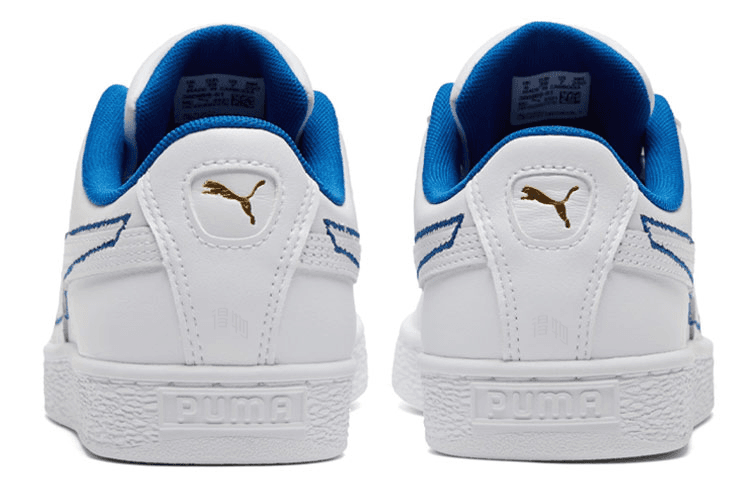 Кроссовки PUMA Low Top White Blue - изображение 5