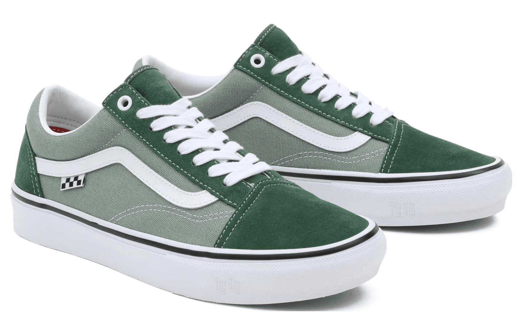 Кроссовки Vans Old Skool Green White - изображение 3