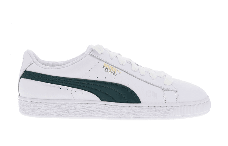 Кроссовки PUMA Basket LFS White Green - изображение 2