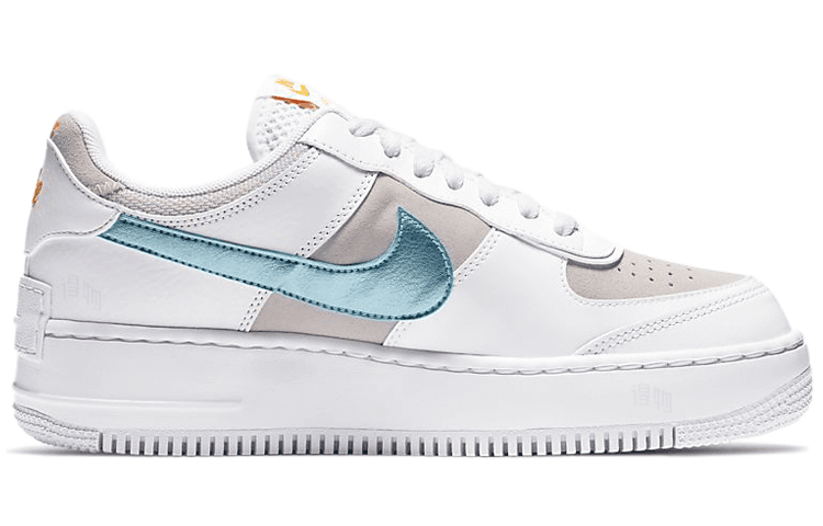 Кроссовки Nike Air Force 1 Shadow White Grey Blue — фото 2