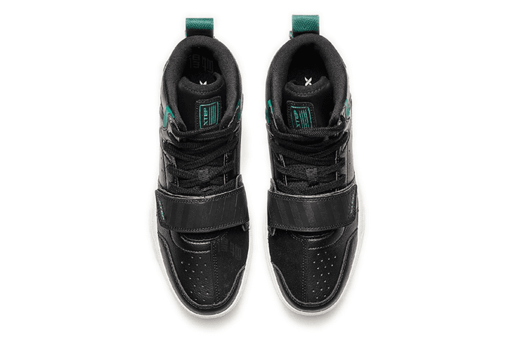Кроссовки Xtep Leather Mid Casual Sneakers Black - изображение 4