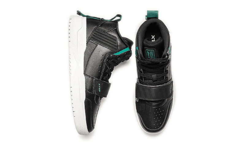Кроссовки Xtep Leather Mid Casual Sneakers Black - изображение 2