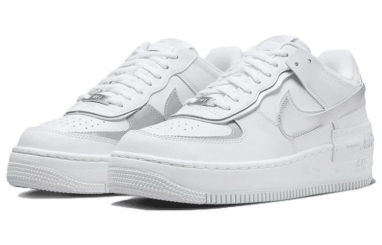 Кроссовки Nike Air Force 1 Low Shadow White Silver - изображение 3
