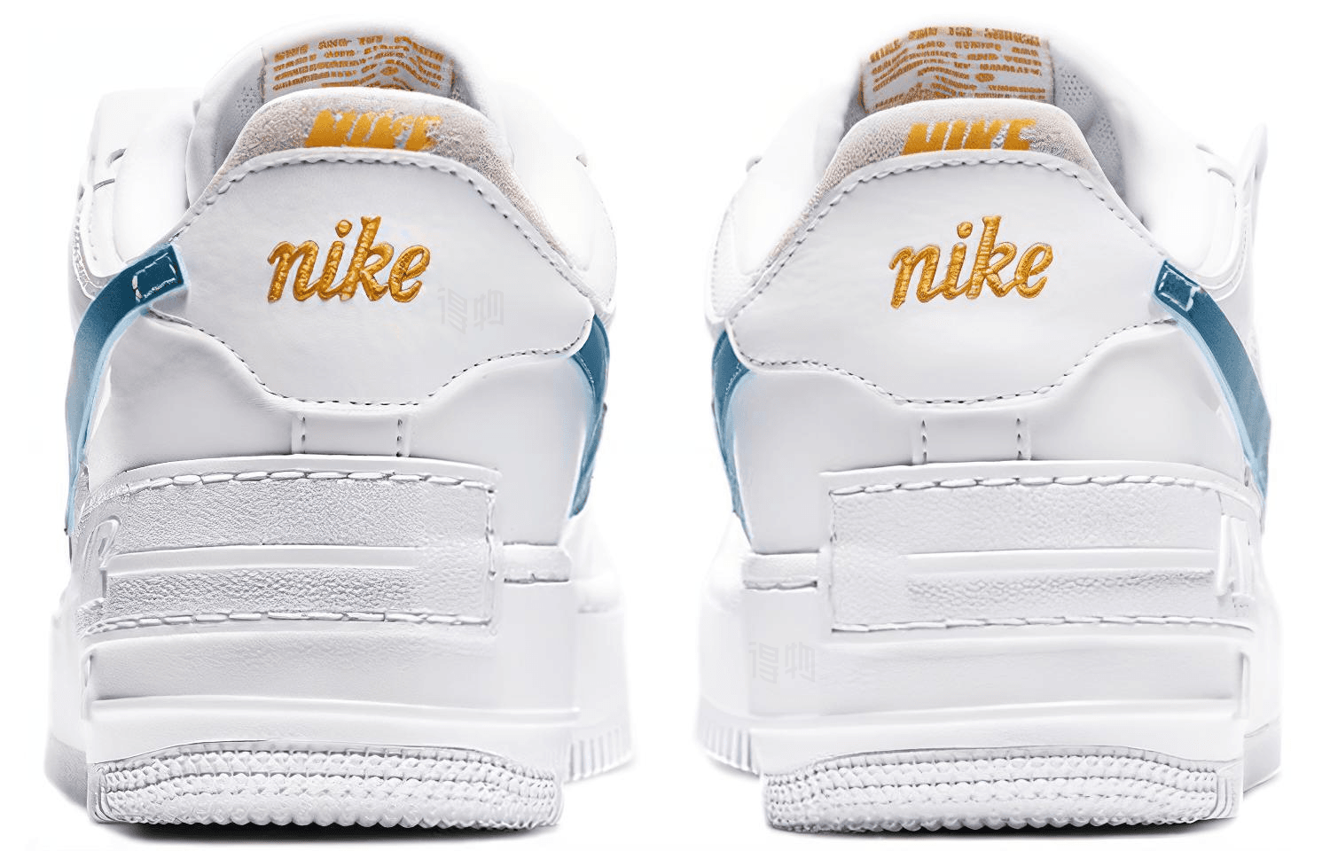 Кроссовки Nike Air Force 1 Shadow White Grey Blue — фото 5
