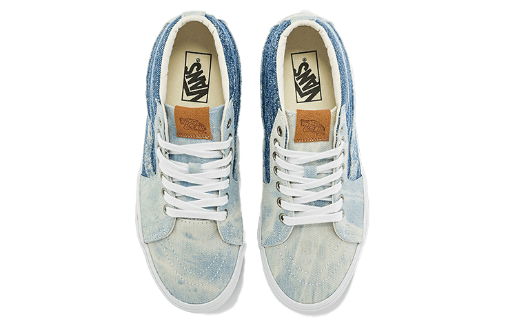 Кроссовки Vans SK8 Mid White Blue - изображение 3
