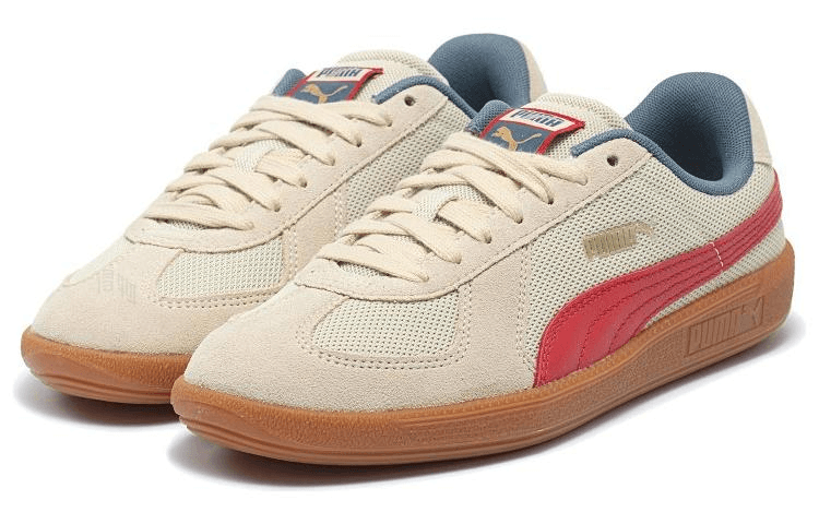 Кроссовки PUMA Army Trainer White Gold Red - изображение 4