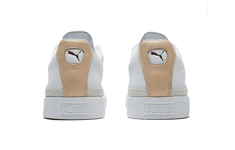 Кроссовки PUMA Basket Trim Block White Gold - изображение 5