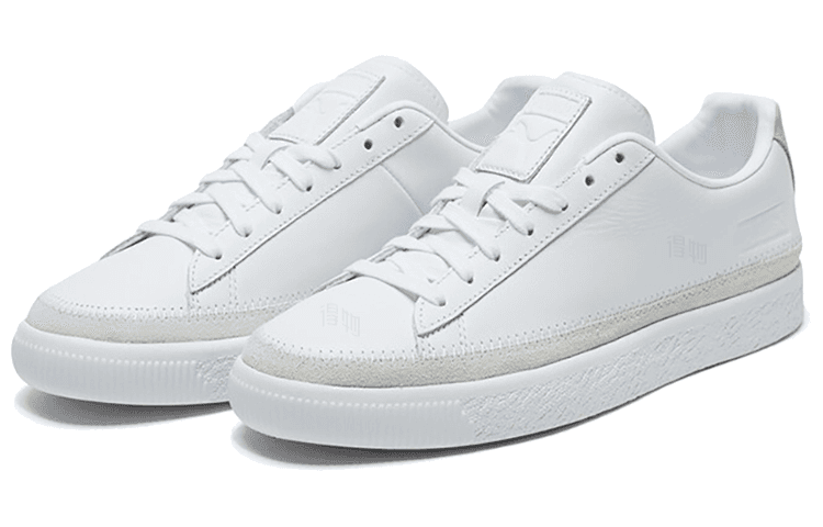 Кроссовки PUMA Basket Trim Block White Gold - изображение 3